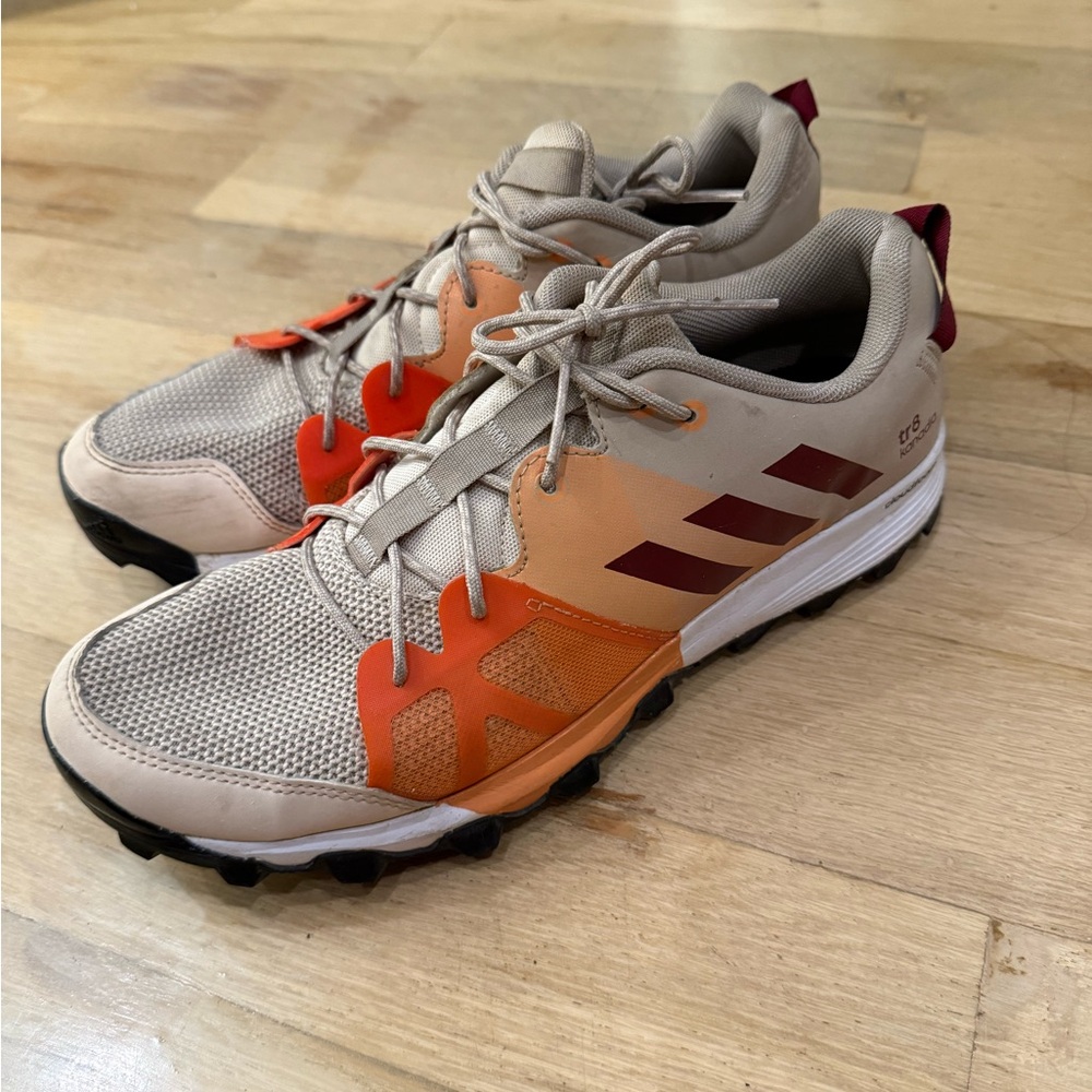 Adidas Tr8 Kanadia Beige and Orange Trail Shoes